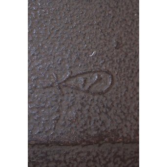 今日庵 淡々斎花押入 鉄常磐風炉/釜 五徳付　M057 