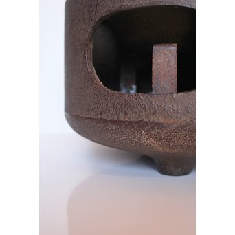 今日庵 淡々斎花押入 鉄常磐風炉/釜 五徳付　M057 