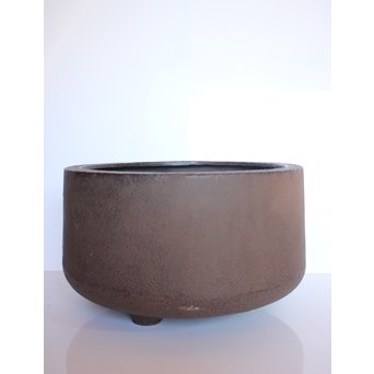 今日庵 淡々斎花押入 鉄常磐風炉/釜 五徳付　M057 