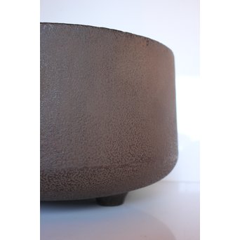 今日庵 淡々斎花押入 鉄常磐風炉/釜 五徳付　M057 