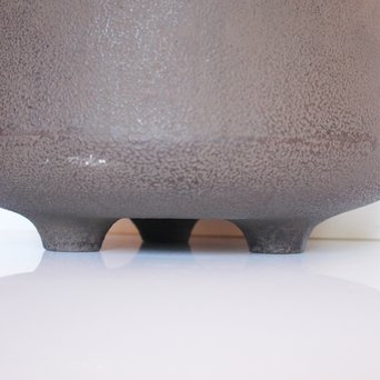 今日庵 淡々斎花押入 鉄常磐風炉/釜 五徳付　M057 