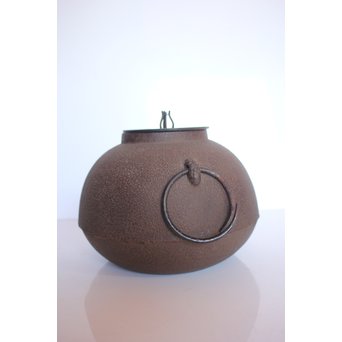 今日庵 淡々斎花押入 鉄常磐風炉/釜 五徳付　M057 