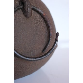 今日庵 淡々斎花押入 鉄常磐風炉/釜 五徳付　M057 