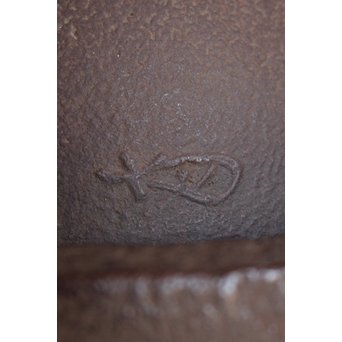 今日庵 淡々斎花押入 鉄常磐風炉/釜 五徳付　M057 