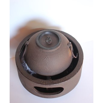 今日庵 淡々斎花押入 鉄常磐風炉/釜 五徳付　M057 