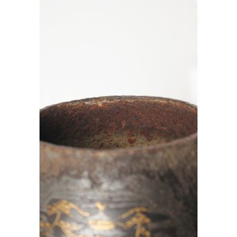 金寿堂 金銀象嵌鉄瓶　M061 