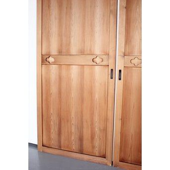 木爪型引手の細身帯戸 4枚1組　B921 