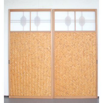 組子と網代の建具L 2枚1組　B924 