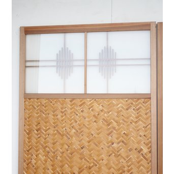 組子と網代の建具L 2枚1組　B924 