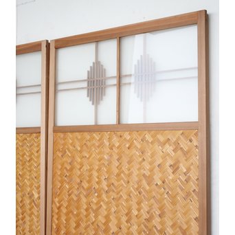 組子と網代の建具L 2枚1組　B924 