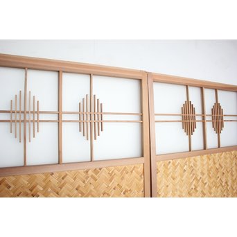 組子と網代の建具L 2枚1組　B924 