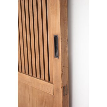 獅子金具付 蔵戸風格子戸 2枚1組　L936 