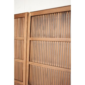 獅子金具付 蔵戸風格子戸 2枚1組　L936 