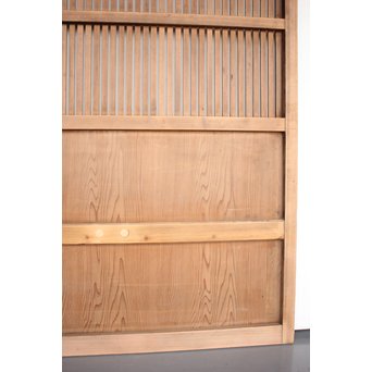 獅子金具付 蔵戸風格子戸 2枚1組　L936 