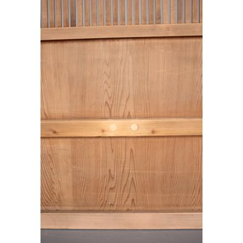 獅子金具付 蔵戸風格子戸 2枚1組　L936 