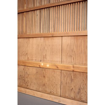 獅子金具付 蔵戸風格子戸 2枚1組　L936 