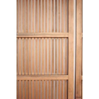 獅子金具付 蔵戸風格子戸 2枚1組　L936 