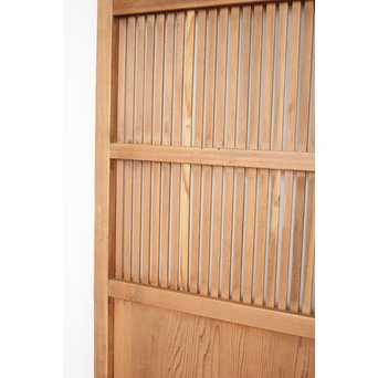 獅子金具付 蔵戸風格子戸 2枚1組　L936 