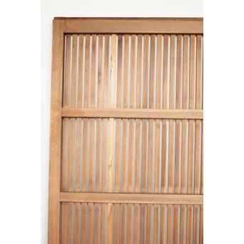 獅子金具付 蔵戸風格子戸 2枚1組　L936 