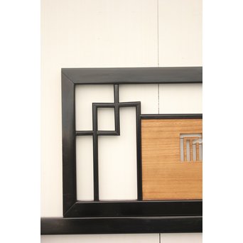 黒枠 源氏香欄間 2枚1組　R2331Y 