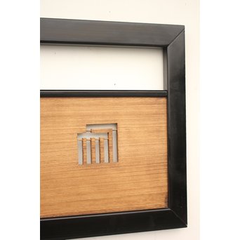 黒枠 源氏香欄間 2枚1組　R2331Y 