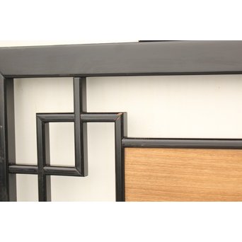 黒枠 源氏香欄間 2枚1組　R2331Y 