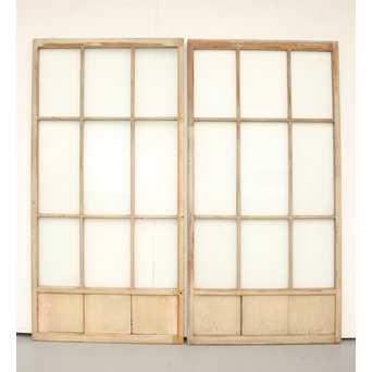 シャビーアンティークにかわガラス戸 2枚1組　D175