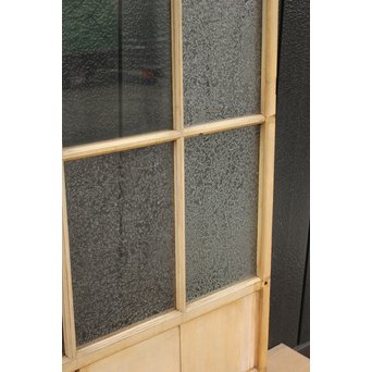 シャビーアンティークにかわガラス戸 2枚1組　D175 