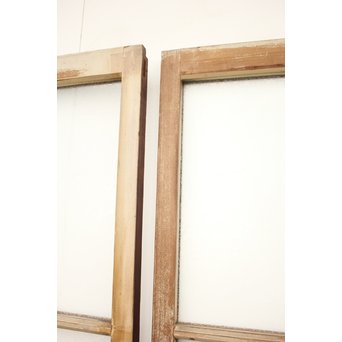 シャビーアンティークにかわガラス戸 2枚1組　D175 