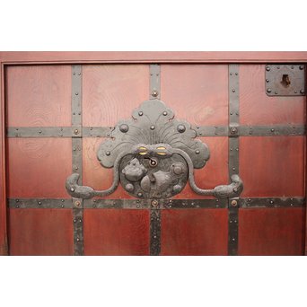 天地腰板 総欅巾着金具蔵戸　W935 