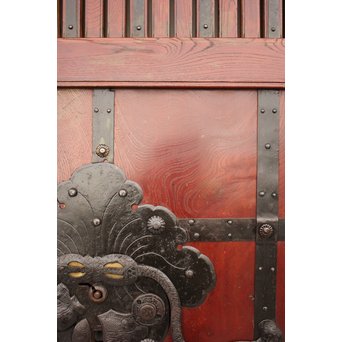 天地腰板 総欅巾着金具蔵戸　W935 