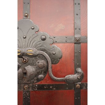 天地腰板 総欅巾着金具蔵戸　W935 