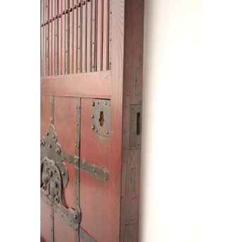 天地腰板 総欅巾着金具蔵戸　W935 