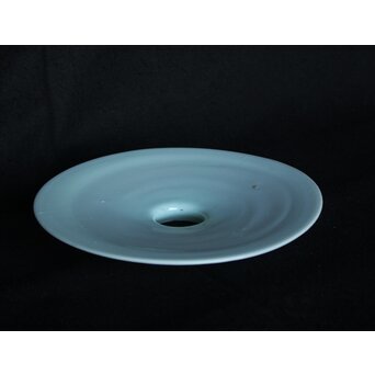 淡いブルーの平笠　A1874 