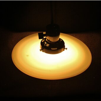 淡いブルーの平笠　A1874 