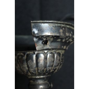 2灯桜紋 花型シェードのシャンデリア照明　A1876 