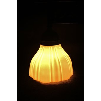 2灯桜紋 花型シェードのシャンデリア照明　A1876 