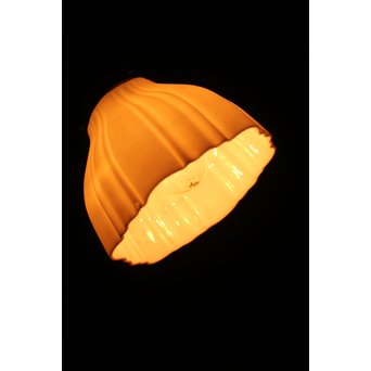 2灯桜紋 花型シェードのシャンデリア照明　A1876 