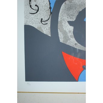 ジョアン・ミロ 黄金の羽を持つトカゲ PL.2 Joan Miró, Le lezard aux plumes d'or Ⅱ リトグラフ　Z048 