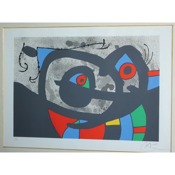ジョアン・ミロ 黄金の羽を持つトカゲ PL.2 Joan Miró, Le lezard aux plumes d'or Ⅱ リトグラフ　Z048