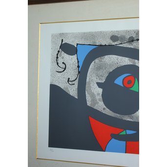 ジョアン・ミロ 黄金の羽を持つトカゲ PL.2 Joan Miró, Le lezard aux plumes d'or Ⅱ リトグラフ　Z048 