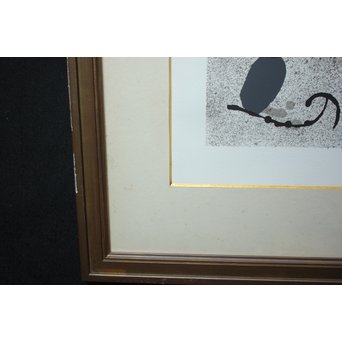 ジョアン・ミロ 黄金の羽を持つトカゲ PL.2 Joan Miró, Le lezard aux plumes d'or Ⅱ リトグラフ　Z048 