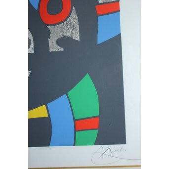 ジョアン・ミロ 黄金の羽を持つトカゲ PL.2 Joan Miró, Le lezard aux plumes d'or Ⅱ リトグラフ　Z048 