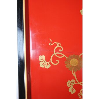 桐唐草蒔絵重箱と重台　Q027 