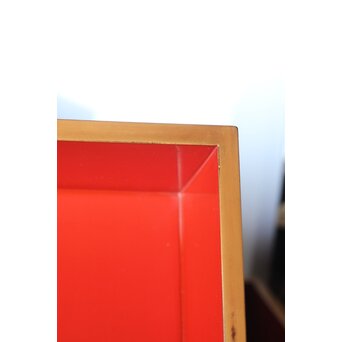 桐唐草蒔絵重箱と重台　Q027 