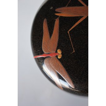 虫蒔絵 平棗　Q028 