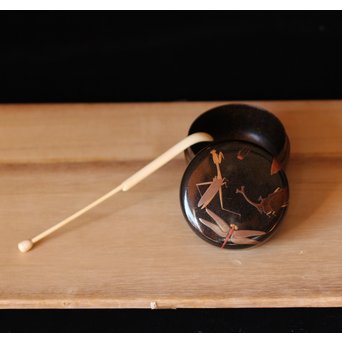 虫蒔絵 平棗　Q028 