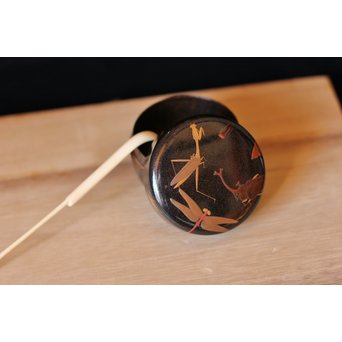 虫蒔絵 平棗　Q028 