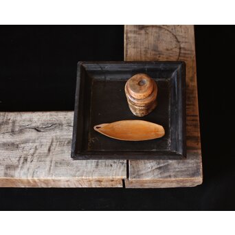 李朝角盆 煎茶盆/香盆　Q029