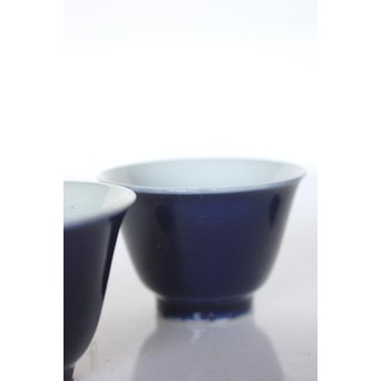 瑠璃釉古伊万里 煎茶碗6客　P056 